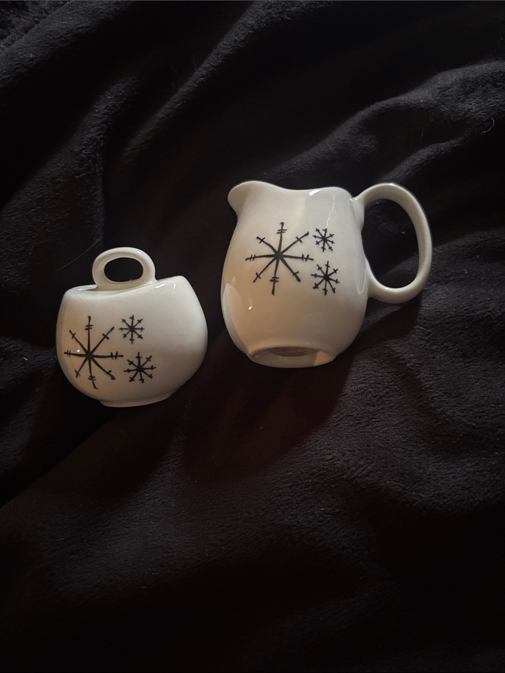 Mid century Vintage Royal Star Glow salt and pepper Set